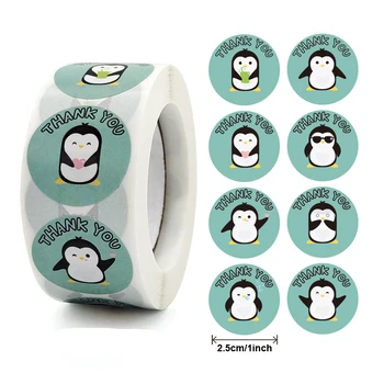 100-500pcs Aranyos Rajzfilm Pingvin Matricák Gyermekek bónusz matricák ösztönözni scrapbooking dekoratív írószerek matrica