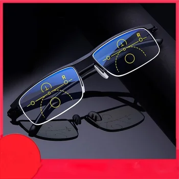 Intelligens Multifokális, progresszív olvasó szemüveg férfi nők közelében, illetve kettős felhasználású Anti-Kék Fény automatikus korrekciós Szemüveg