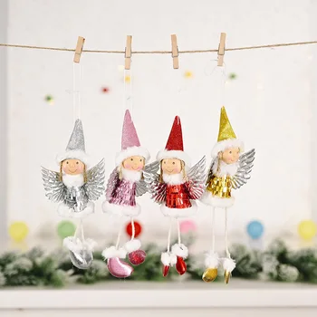1 Új Év Lóg A Baba Karácsonyi Flitteres Szárnyak Lány Medál Kreatív Karácsonyi Dekoráció, Családi Buli Navidad Karácsonyi Termékek