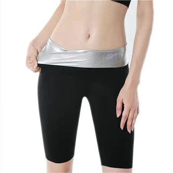 A Nők Szaunában A Verejték Pants Thermo Fat Ellenőrzési Legging Test Formáló Fitness Szakaszon Ellenőrzési Bugyi Dereka Vékony Rövidnadrág