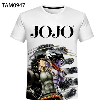 JOJO csodálatos kaland anime3d nyomtatás férfi, illetve női nyári felső divat pamut gyerekek T-shirt hip-hop póló