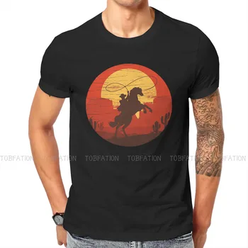 Red Dead kalandjáték Cowboyok Tshirt Harajuku Gótikus Férfi Tshirts Maximum Nagy Méretű Pamut O-Nyakú Póló