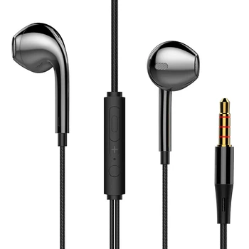 3,5 mm-es Vezetékes Fejhallgató Bass Fülhallgató Sztereó Fülhallgató Zene Sport Gaming Headset Mikrofon A Xiaomi Iphone 11 Fülhallgató