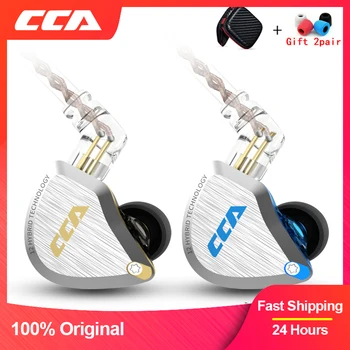 CCA C12 5BA+1DD Hibrid Fém Fülhallgató HIFI Bass Fülhallgató A Fülében Monitor zajszűrő Fülhallgató fülhallgató C10-C16 ZST ZSN PRO