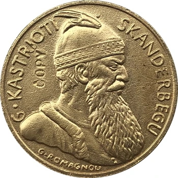 24 K aranyozott 1887-ben Albánia 20 Franga Ari érmék másolás Ingyenes szállítás
