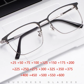 Titán Olvasó Szemüveg Férfiak Optikai Lencsék Ultrakönnyű Presbyopic Szemüveg Szemüveg Rugalmas Nők Szemüveg Divat +175+225+275