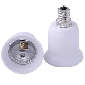 Tűzálló Műanyag Átalakító E12, hogy E26 / E27 Adapter Átalakítás Socket Socket Izzó Adapter lámpatartó