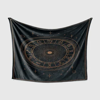 Csillagkép szimbólum fekete háttér Gobelin Wall Art Kreativitás Gobelin lakberendezési Gobelin Falra Ruhával