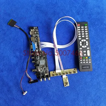 Fit HT140WXB-501/601/100/101/300/400 1366*768 40 pin LVDS képernyő frissítés 3663 TV-digitális AV-VGA, USB DVB LCD meghajtó testület Készlet