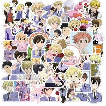 10/50Pcs Japán Anime Ouran High School Host Club Matrica Klasszikus Anime Vízálló Matricák Gördeszka Laptop Bőrönd