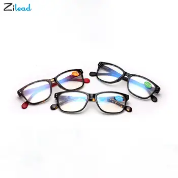 Zilead +1+1.5+2+2.5+3+3.5 Leopárdmintás Olvasó Szemüveg Retro Tér Férfi Nő Távollátás Optikai Szemüveg Ajándék Vének