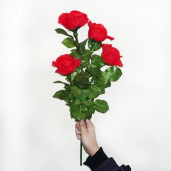 Világítás rose Távirányító (4 virágok) - trükk,virág varázslat,közelről varázslat,színpad,mágia szerető,romantikus
