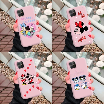 Mickey Minnie Egér Mobil Telefon Esetében Disney Rajzfilm hátlapot a Nők Lány Matt Telefon Shell IPhone Xr Xs 7 8 11 12pro Ajándék