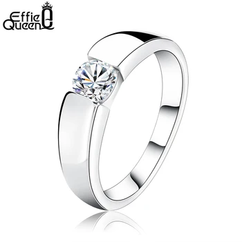 Effie Királynő Új Unisex Divat Varázsa, Márka, Design Lady Esküvői Cirkon Gyűrű Magas Minőségű Férfiak Nők Esküvői Gyűrűk DR03