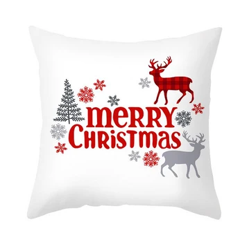 Boldog Új Évet Ajándék Boldog Karácsonyt Párnahuzat Karácsony Otthon Dekoráció, Karácsonyi Dísztárgyak, Karácsonyi Navidad Ajándékok