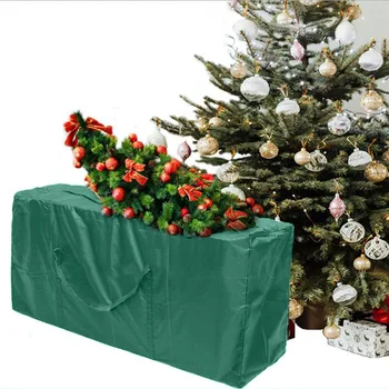 Karácsony Fa Tároló Táska Vízálló Tároló Konténerek Karácsonyfa Táska Megerősített Kezeli A Cipzár A Karácsonyfa Zöld