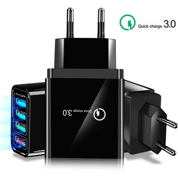 48W Quick Charge 4.0 3.0 USB Töltő USB Gyors Töltő QC4.0 QC3.0 Samsung S10 A50 Xiaomi Mi9 iPhone 11 X 7 Fali Adapter