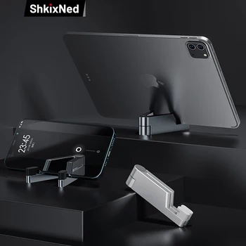 Mini Hordozható Fém Jogosultja Összecsukható Univerzális Tablet Telefon Stand For iPad iPhone 13 Huawei Samsung Xiaomi Lusta Mobiltelefon Tartó