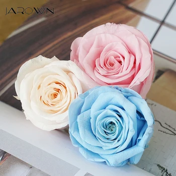 JAROWN Örök Rózsa Virág Fejét, Kézzel készített Szárított Virágok DIY Csokor Dekoráció Esküvői Ajándék Doboz Illeszkedő lakberendezés Flores