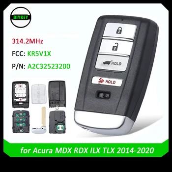 DIYKEY KR5V1X 314.2 MHz PCF7953X ID47 Chip, Okos Távirányító távirányító az Acura MDX RDX ILX TLX 2014 2015 -2020 A2C32523200 A2C32523300
