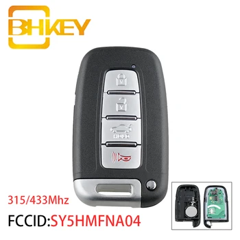BHKEY SY5HMFNA04 4 Gomb Okos Távirányító Autó Kulcs Hyundai Getz Accent Elantra Santa ID46/PCF7952 Chip 315/433 mhz FSK