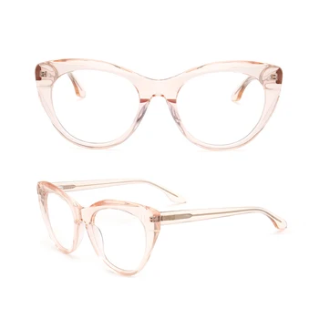 A nők Macska Szemüveg Keretek Női Pillangó Túlméretezett Fény-Acetát Retro Szemüveg Világos Rózsaszín Zöld Rx Szemüveg Keretek