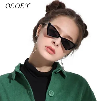 macska szem árnyék női divat napszemüveg márka nő vintage retro háromszög üzembe szemüveg oculos feminino napszemüveg Szexi