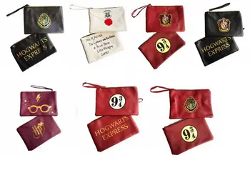 Harries jelvény Akadémia Roxfort felvételi levelet borítékba hölgyek, lányok kompakt messenger táska kozmetikai táska, pénztárca