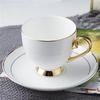 M Fashion Európai Pohár Víz Üveg Pohár Kávés Csésze Készlet Reklám Ajándék Kerámia Nyugati Tea Bögre, Tányér Tejet Bögrék Feles Pohár