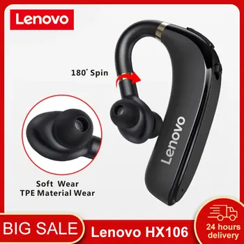 Eredeti Lenovo HX106 Vezeték nélküli Bluetooth Fejhallgató Vezetés Fülhallgató Fülbe Horog Fülhallgató Mikrofon zajszűrő Fülhallgató