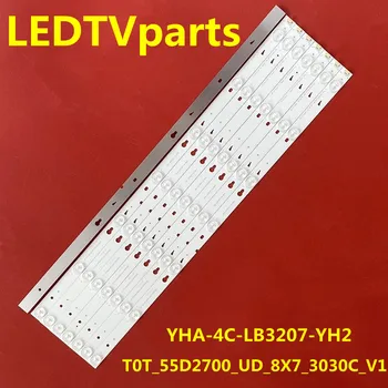 LED háttérvilágítás szalag a TCL B55A758U T0T_55D2700_UD_8X7_3030C_V1 YHA-4C-LB3207-YH2 képernyő LVU550CSOTE2