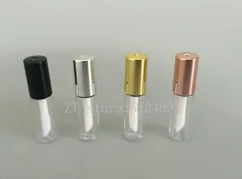 1.2 ML Rose Gold Üres Szájfény Cső,DIY Műanyag Elegáns Folyékony Rúzs, Konténer,Kerek mini lipgloss minta üveg