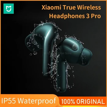 Xiaomi Fülhallgató 3 Pro Tws Vezeték nélküli Fülhallgató Mikrofon, Mi Vezeték nélküli Fejhallgató TWS BT 5.2 Fejhallgató 40dB zajcsökkentés Vízálló
