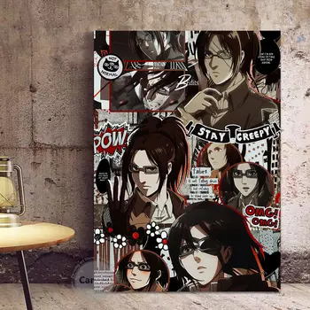 Anime Hange Zoe Támadás Titán Vászon Dekorációs Nyomatok Poszter Képek lakberendezés Nappali, Hálószoba Art Festmény