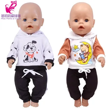Baba Fiú Ruhák 43 cm, 17 Hüvelykes Baby Dolls, Kabát, Sport Játékok Viselnek a Gyerekek Lány Ajándékok
