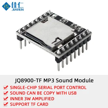 Mini MP3 Lejátszó Modul MP3 Hang Dekódolására Testület Hang Modul Tábla U-Disk IO/Soros Port TF Kártya hangutasításokat