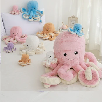 18 cm Szép Octopus, Plüss Játékok Plüss Puha Bálna Babák Aranyos Tengeri Állat Medál Gyerekeknek Gyermek Baba Ajándékok, Magas Minőségű