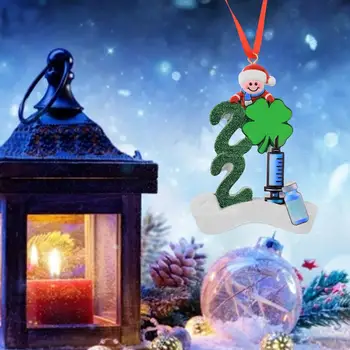 2021 Karácsonyi Családi DIY Kézzel írott Kíván Hóember Gyanta Medál karácsonyfa Díszek Innovatív Karácsonyi Díszek #2