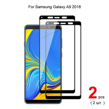 Samsung Galaxy A9 2018 Teljes Lefedettség Edzett Üveg Telefon Képernyő Védő Védő Őrség Film