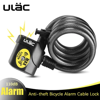 ULAC sziréna zár kerékpár anti-theft autó zár riasztó mountain bike lock biztonságos, masszív acél biztonsági kábelt többfunkciós biztonsági zár