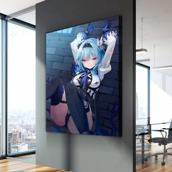 genshin hatása a Játékot poszter szexi eula lány Lovagok lakberendezés hd festmény falfestmény hálószoba anime Tanulmány Hálószoba, Bár, Kávézó Fal