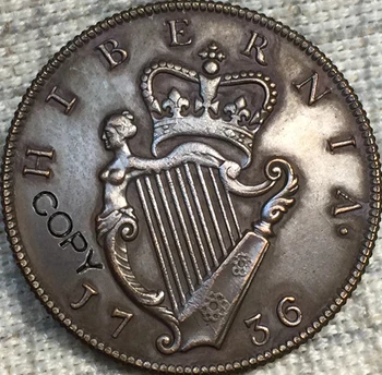 Írország 1736 másolás érmék