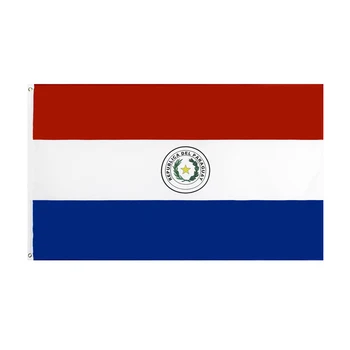 90*150 cm PY EMELJE A Paraguayi Köztársaság zászló Dekoráció