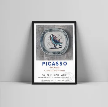 Pablo Picasso-Kerámiák, poszter, Picasso plakát kiállítás, Múzeum, kiállítás, Művészet, Picasso Keramik nyomtatás, Művészeti Múzeum nyomtatás