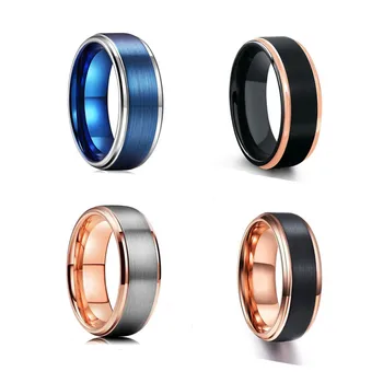 8 mm-es Férfi Gyűrűk Egyszerű Csülök Gyűrű Jubileumi Esküvő, Eljegyzés, a Férfiak Karácsonyi Ajándék Kiegészítők, Férfi Gyűrű