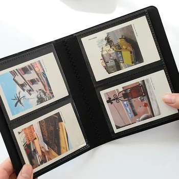 64 Zsebbel PU Bőr Azonnali fotóalbum Képet az Esetben a Fujifilm Instax Mini8/9/7s/7C/25/70/90 3 es Mini Film, Fotó Album