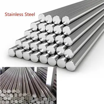 1db rozsdamentes acél 304 szilárd fém kerek bár átmérője 3-6mm hossza 125mm-330mm