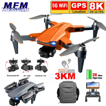 MFM 8K Quadcopter Drón, 3-Tengelyes Gimbal Kamera, GPS Szakmai 5G WiFi FPV 3KM Hosszú Távolság kefe nélküli Kamera Dron PK M1PRO