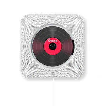 CD-Lejátszó Falra Szerelhető Hordozható Haza Audio Boombox a Távirányító, FM Rádió Beépített HiFi MP3 SpeakersB