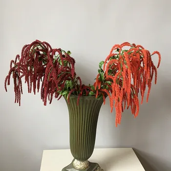78cm Mesterséges Lóg, lila Akác Virág Szőlő Garland, Műanyag Búza Növények Lombozat Szabadtéri Esküvő lakberendezés